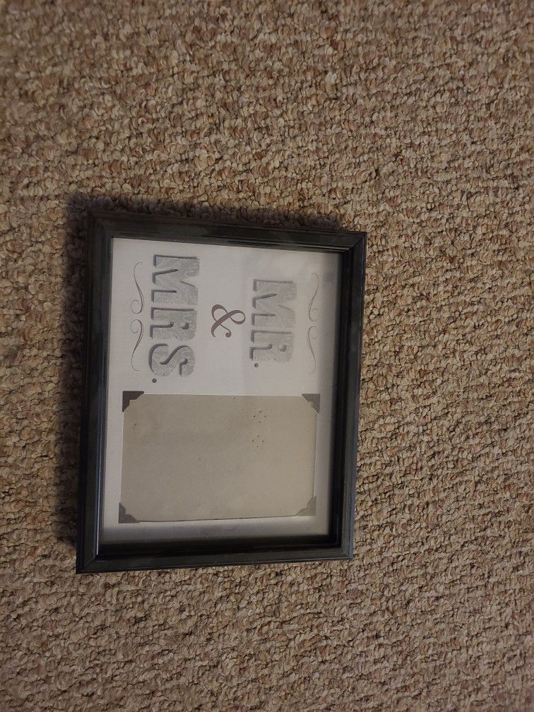 Mr & Mrs Picture Frame 