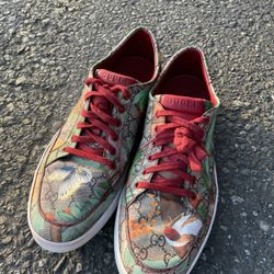 Gucci Mens Brown Tian Low-tops Used,