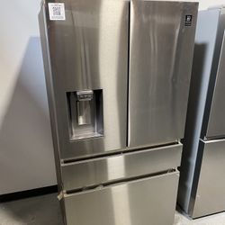 Stainless Steel 23 Cu. Ft. Counter Depth 4-Door French Door Refrigerator