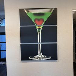 Heart Martini Canvas Print