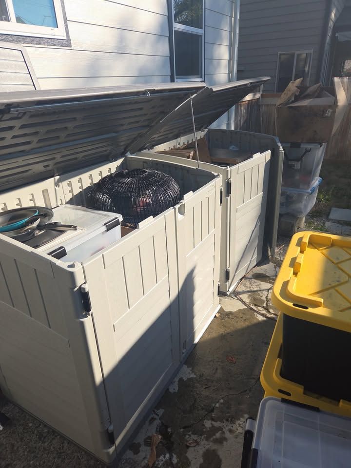 2 outdoor storage sheds