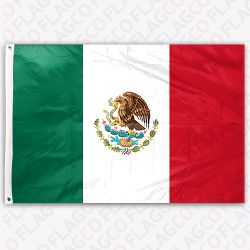 (Brand New/Sealed) Mexico 3x5 foot (90x150cm) Polyester National Flag - FIFA World Cup