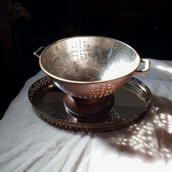 Vintage Copper Strainer Made In Korea