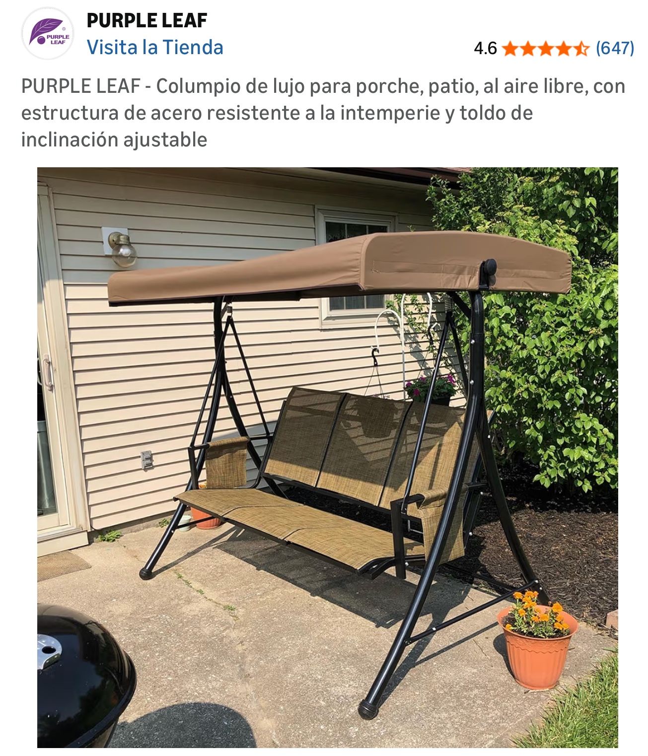 Purple Leaf Outdoor Patio Furniture