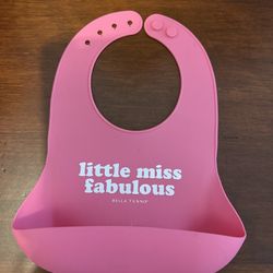 little miss fabulous Silicone bib For Baby Shower 