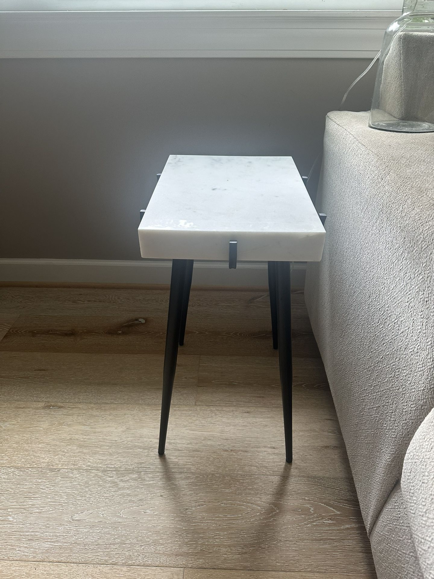 2 Marble End Tables