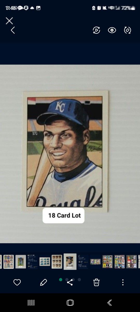 ⚾️ 18 Card Lot - OF Bo Jackson Cards