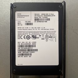 HPE 400gb SSD SAS Enterprise 2.5” Hard Drive 