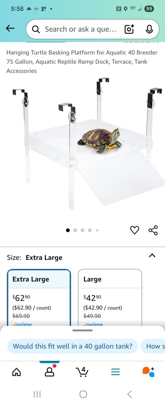 Extra Large Turtle Basking Platform - New Never Used
