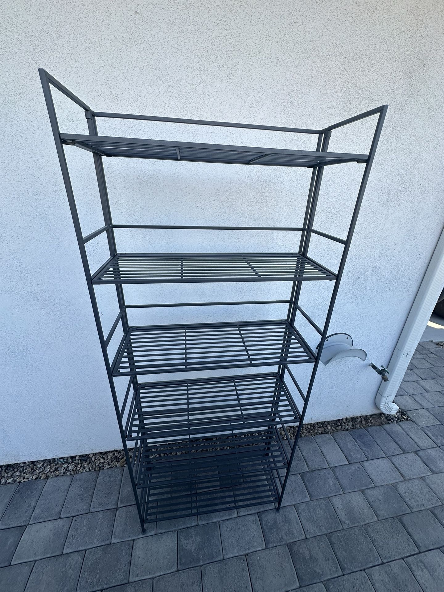 Quality Iron Folding Bookshelves from the Container Store