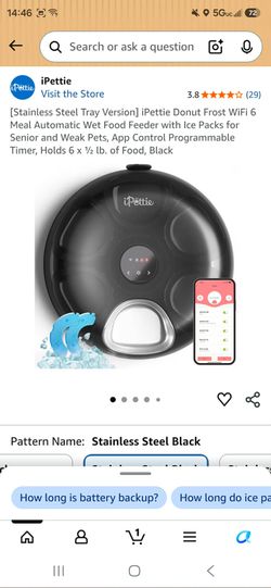 iPettie Donut Frost wifi 6 meal automatic feeder