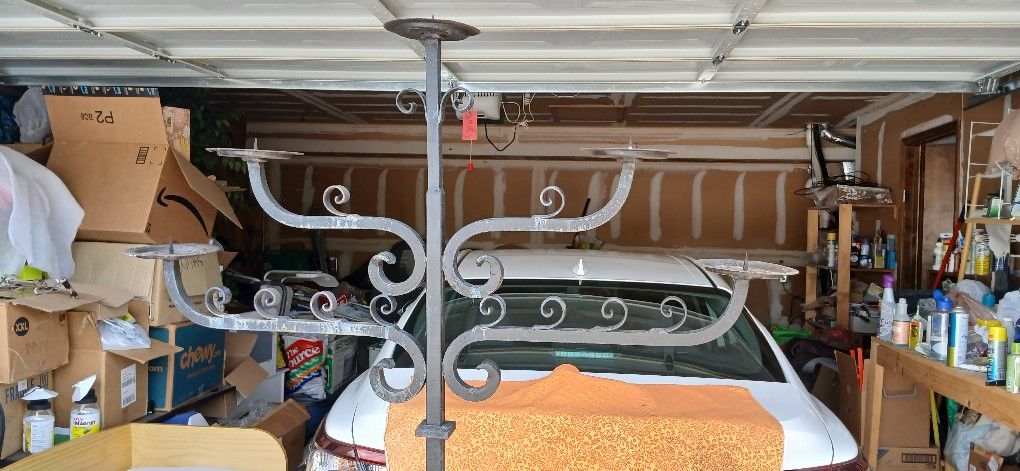 Vintage WROUGHT  IRON  Candleabra 