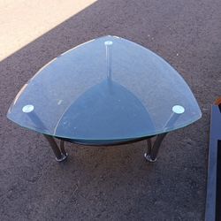 Glass End Table Or Coffee Table