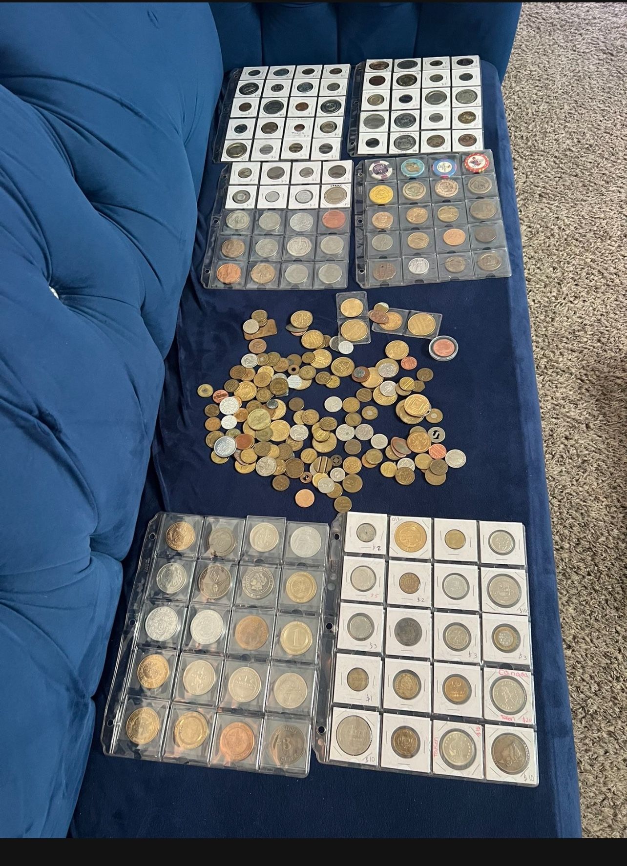Various tokens. (270 pieces)