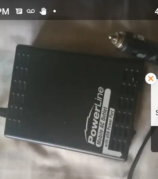 A Power Line A.C. Mobile Outlet W/ USB Port