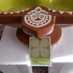 Disney's Enchanted Tiki Room 50th Anniversary SIGNED Polynesian Luau Bowl