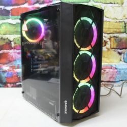 Custom Gaming Desktop PC RGB Tempered Glass Intel i5 Quad 8 GB Nvidia K620 2 GB