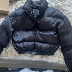 CROP PUFFER JACKET 