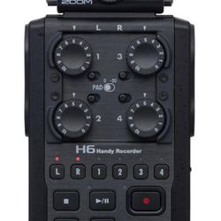 ZOOM H6 All Black 6-Track Portable Handy Recorder