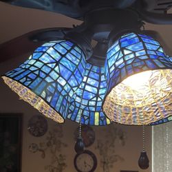 Stain Glass Ceiling Fan