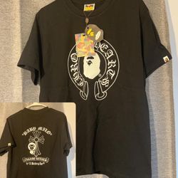 Black Chrome Hearts x Bape Shirt (Size M)