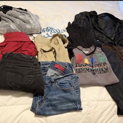 Pick Up Only Lots Of Clothes For Teen Or Women Small/medium Sizes Only.  Take Everything For Price Listed. Clothes Bundle Size Is Small And Medium  for