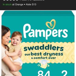 Pamper Brand Diapers Size 2 