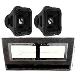 NEW POWERFUL KICKER SOLO X 15” SUBWOOFERS  WITH BIG CUSTOM PORTED BOX