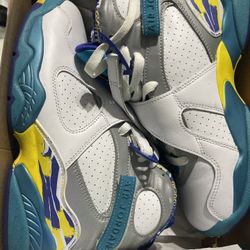 Nike Air Jordan 8 Retro 'White Aqua' 2019 Women's Basketball Shoes