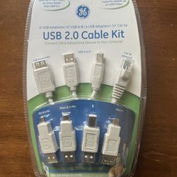 GE USB 2.0 Cable Kit – New in Package