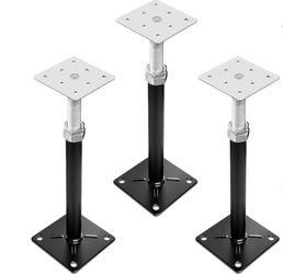 House Floor Jacks For Leveling, Adjustable Jack Post With 11"-16" Height Range, 2-3Ton Load Capacity Heavy-Duty Floor Jacks & RV Step Stabilizer (3 Pa