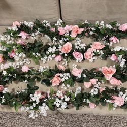 Garland Pink Roses