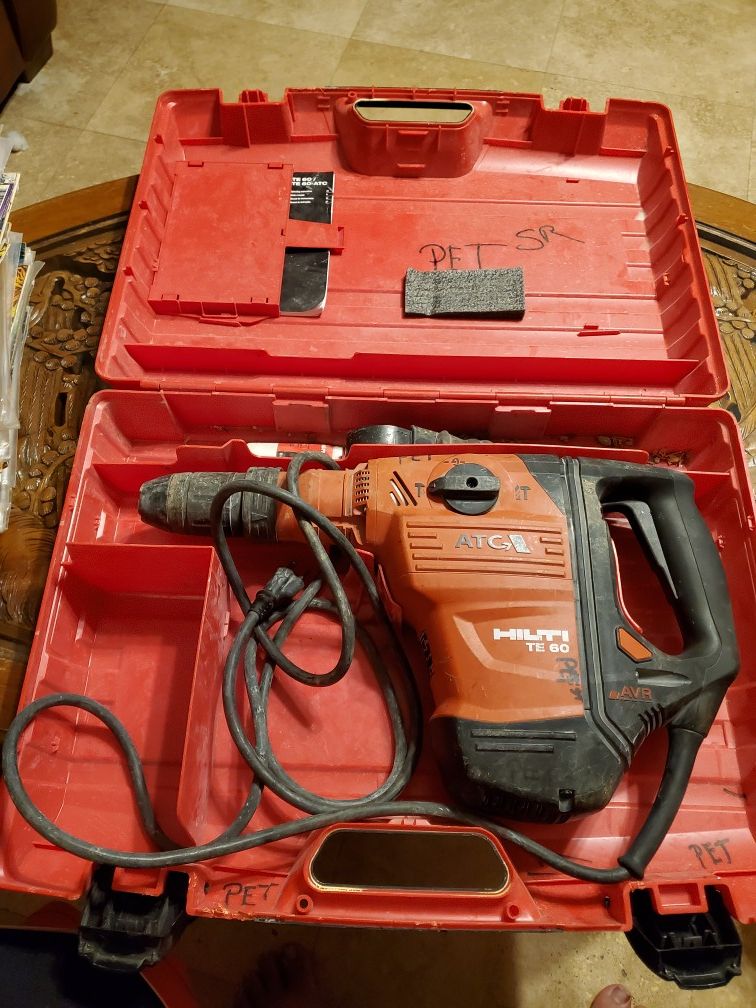 Hilti TE-60 AVR ATC heavy duty Rotart Hammer Drill