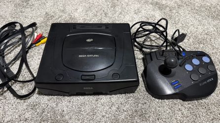U.S. Sega Saturn Console with Eclipse Arcade Stick