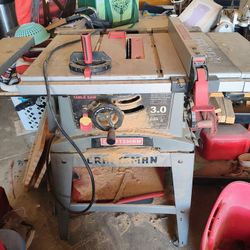 3 HP Craftsman table saw