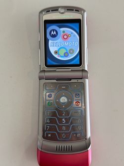 Motorola RAZR V3 Pink Flip Phone
