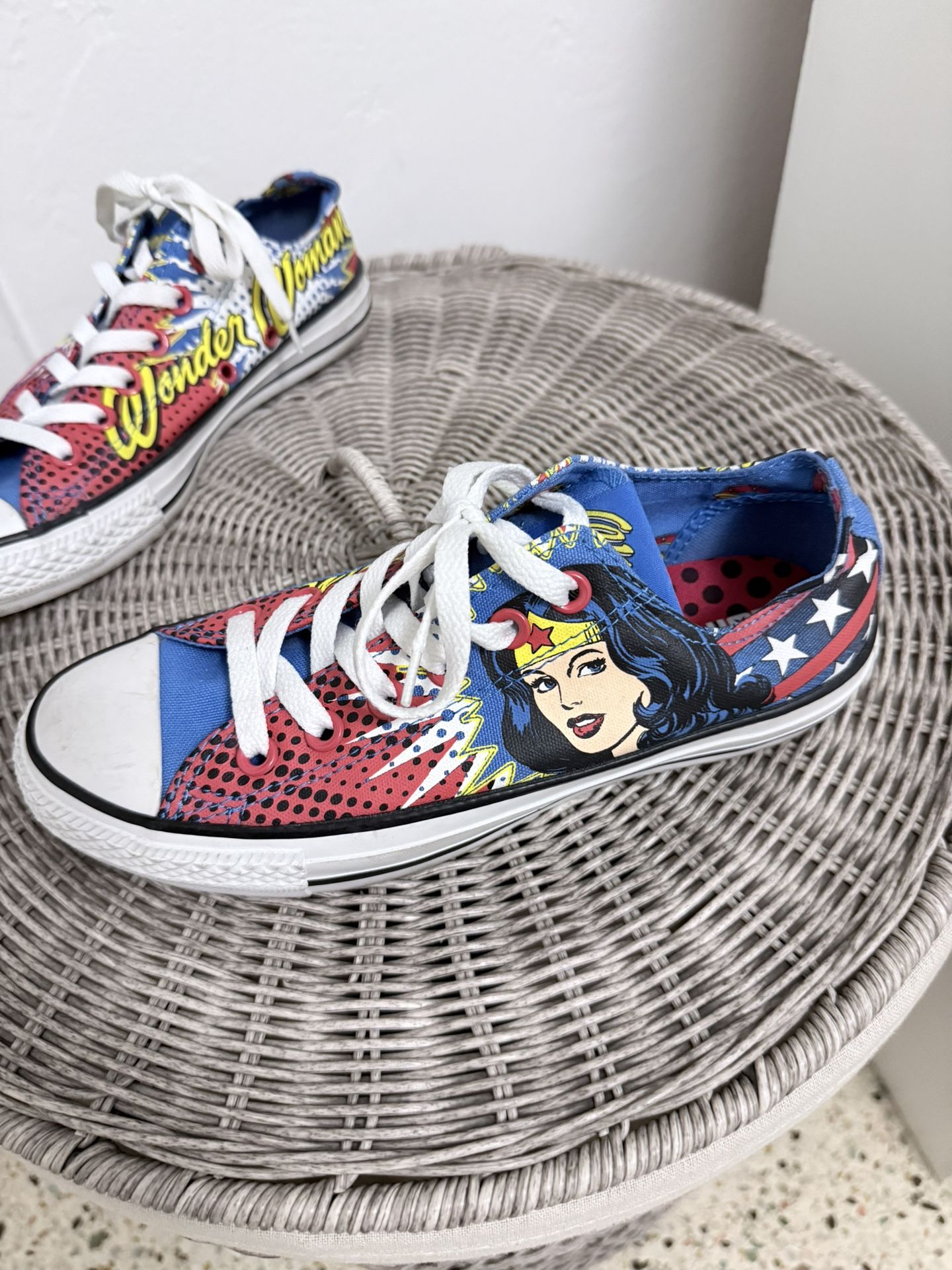 Wonder Woman Converse- Women Size 7