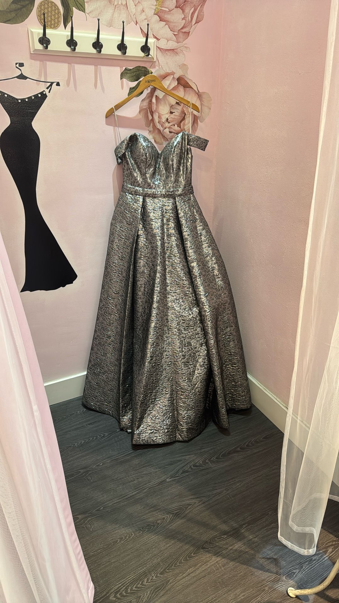 Silver Prom Dress/quinceanera Dress New