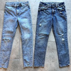 (2) Pairs Girls Jeans Size 10 Old Navy / Gap Kids
