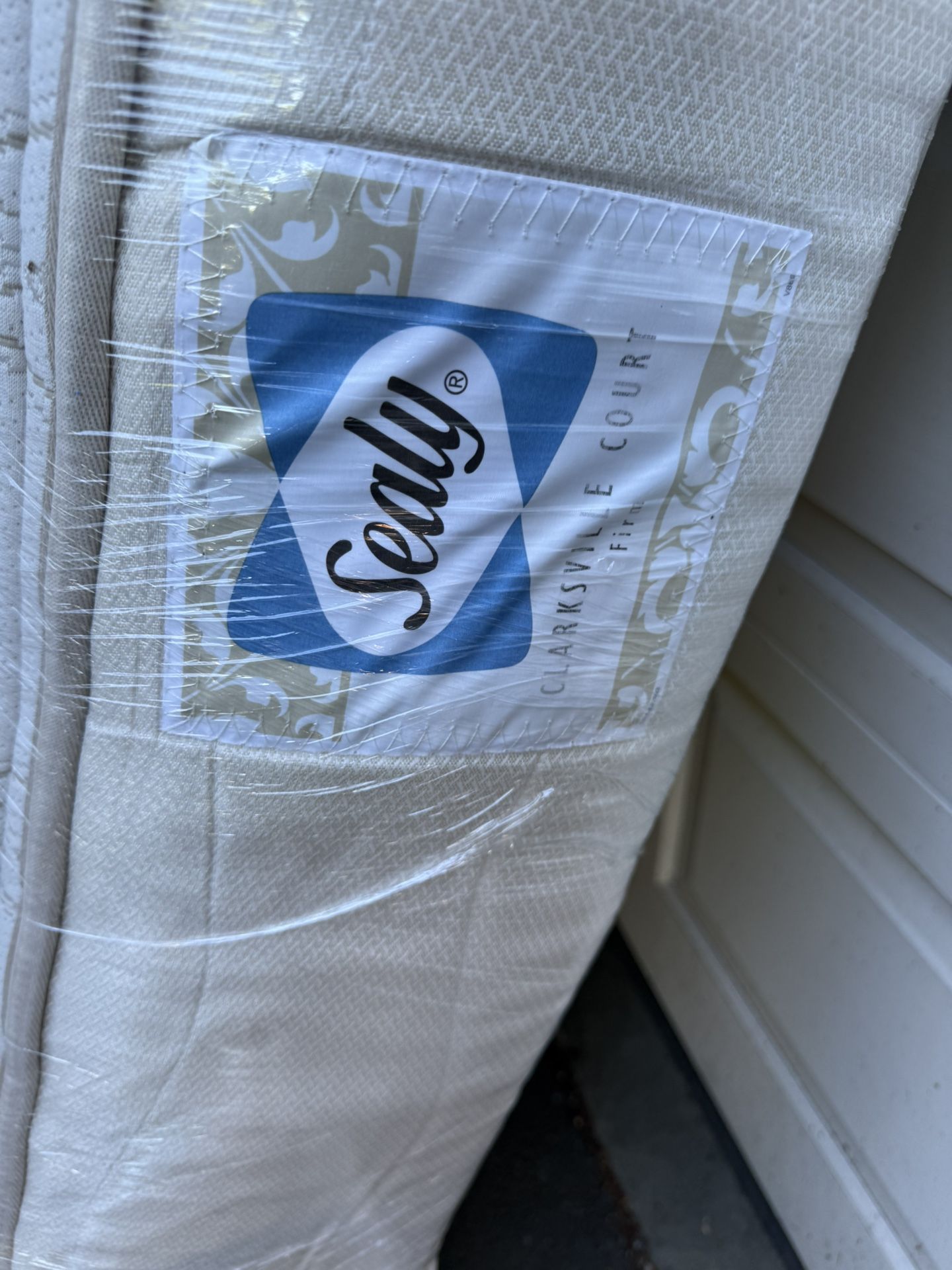 Queen Bed, Box Spring And Frame