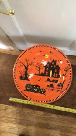 📍40%OFF📍 Haunted Hideaway 16” Melamine Platter 🎃Never Been Used 🎃