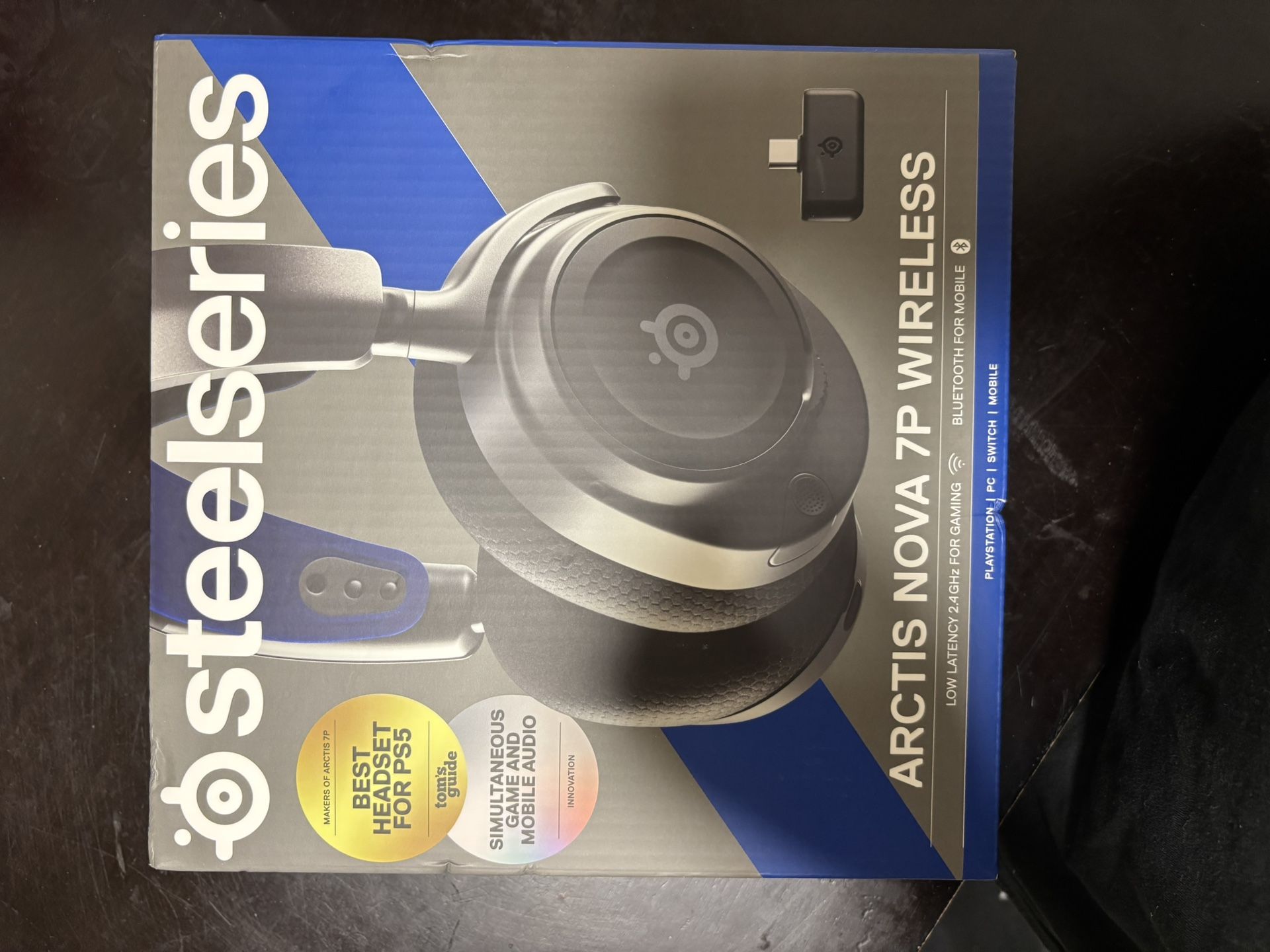 SteelSeries Arctis Nova 7P Multi-Platform Premium Wireless Gaming Headset with Neodymium Magnetic Drivers, Black