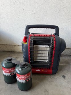 Mr. Heater Portable Buddy Propane Heater + 2 Propane Tanks