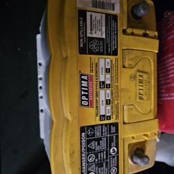 Yellow Optima Battery Deep Cycle 