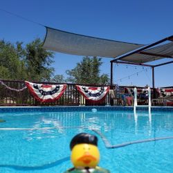 🏊‍♂️ FREE 24' Round Above Ground Pool with Deck – Great for Desert Heat! ☀️