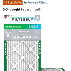 16X25X1 furnace air fillter / brand new