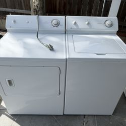 Washer and electric dryer