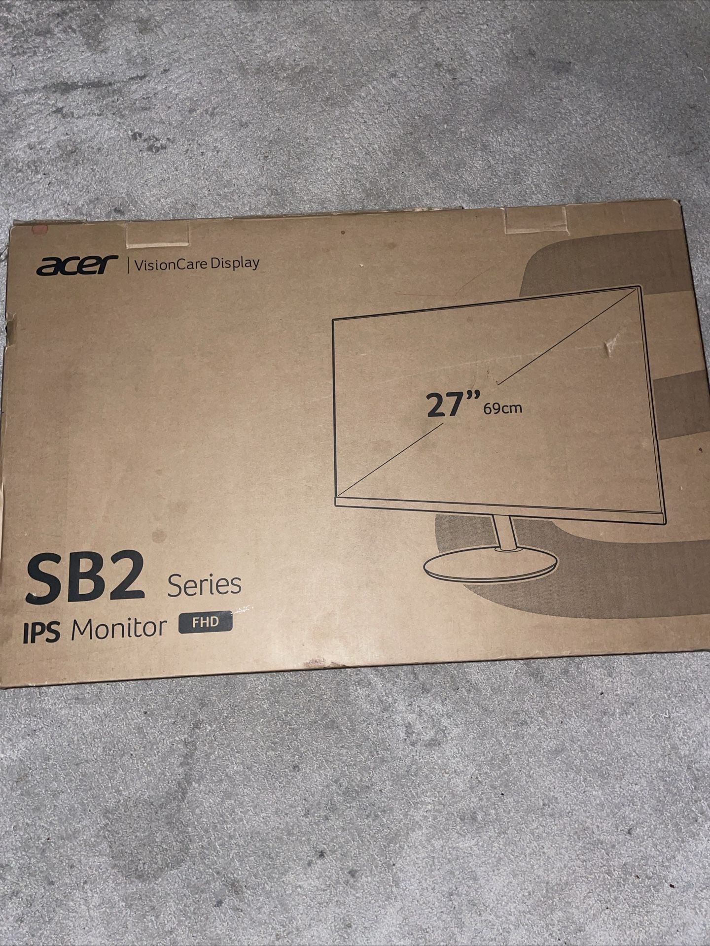 Acer 27" SB2 Series Full HD IPS Zero Frame Gaming/Office Monitor SB272