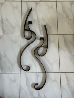 Antique Cast Iron Candle Sconces