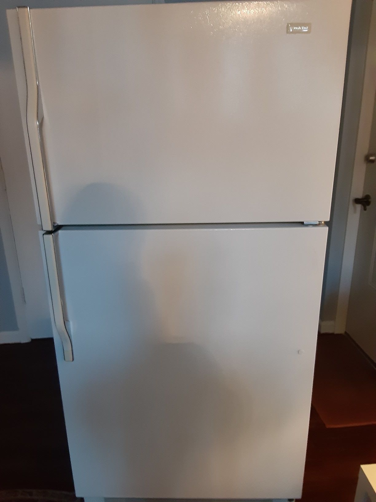 Top and bottom refrigerators like new with warranty can deliver trade in welcome